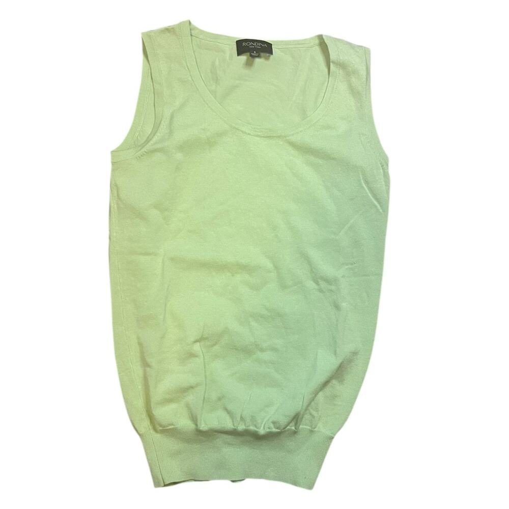 Rondina New York Sleeveless Tank Top - Mint Green - Size Small
